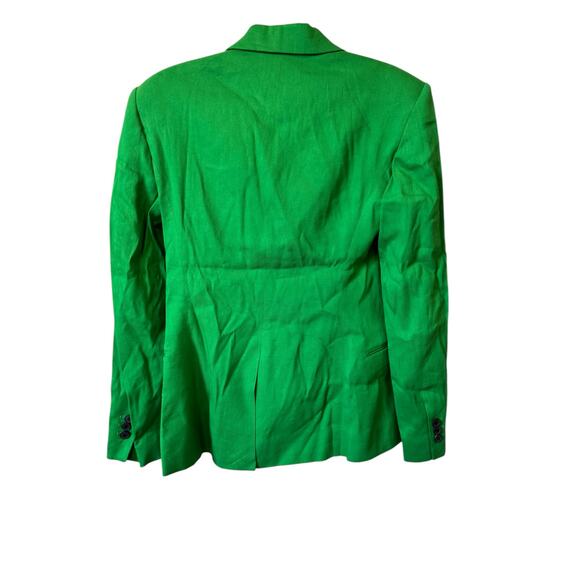 FRAME NWT The Femme Two Button Blazer Size 0 $628 MSRP Bright Peridot Green - Picture 6 of 10